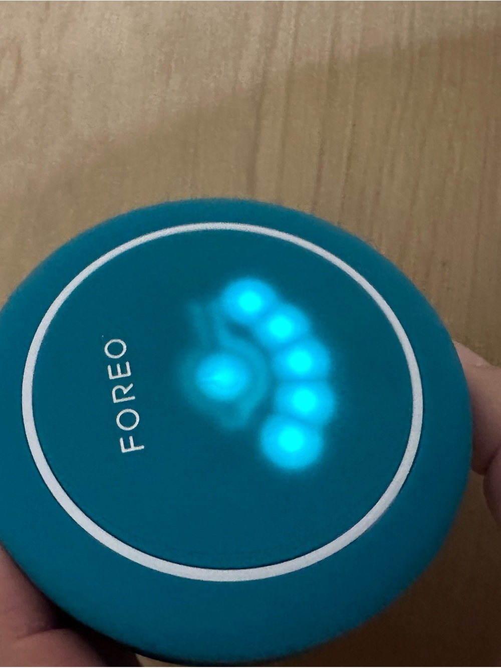 FOREO body microcurrent Device in Teal Blue